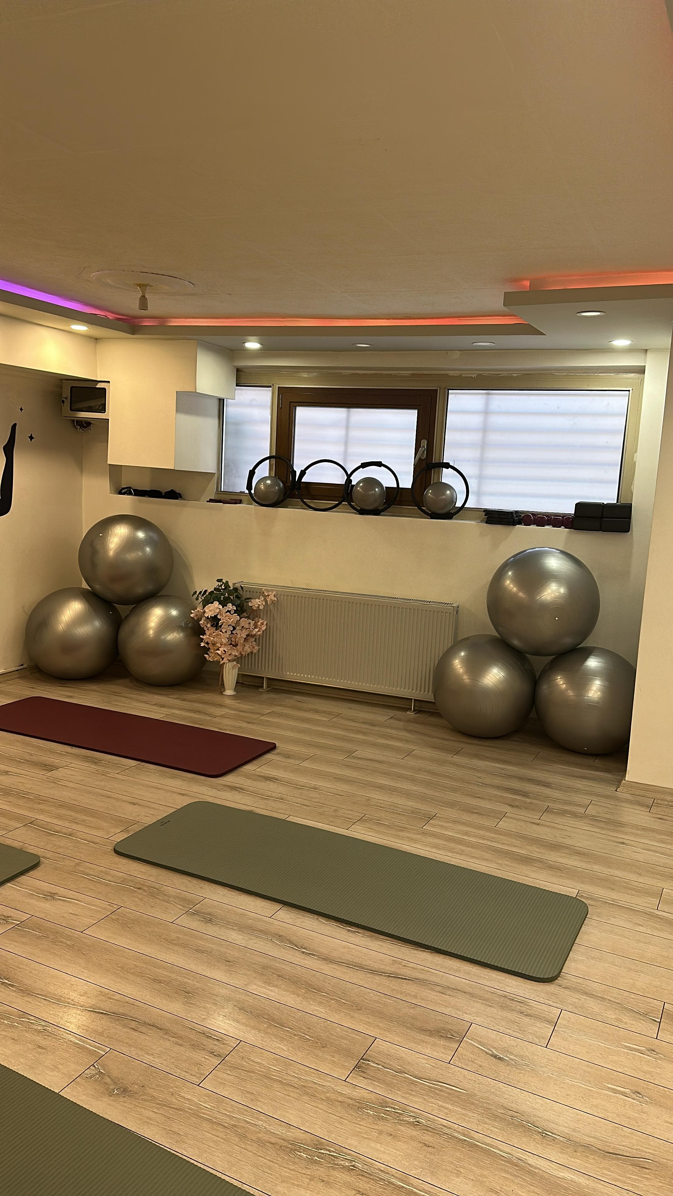 Aura Pilates mat ve ekipman alanı