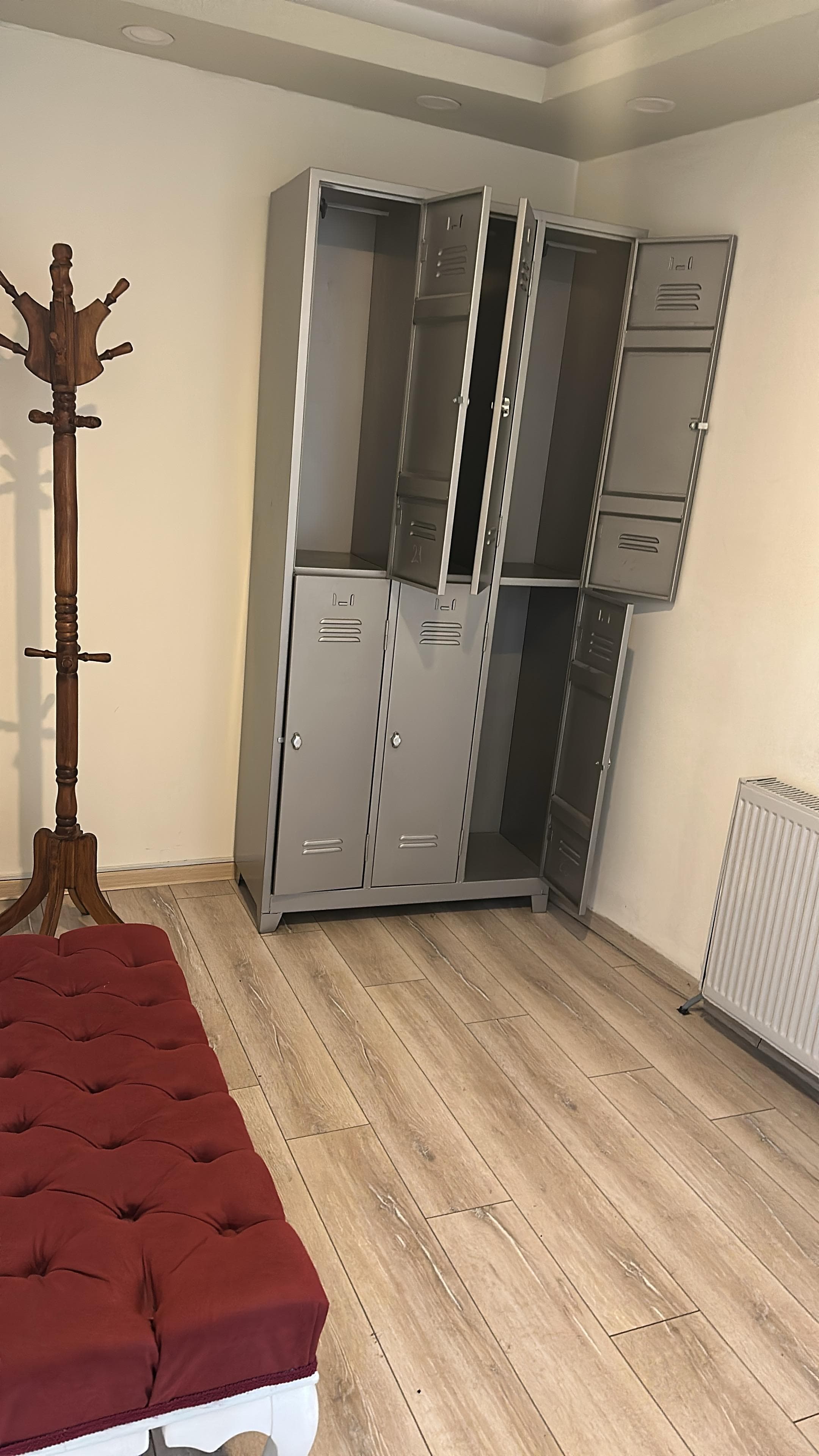Aura Pilates dolap ve hazırlık alanı